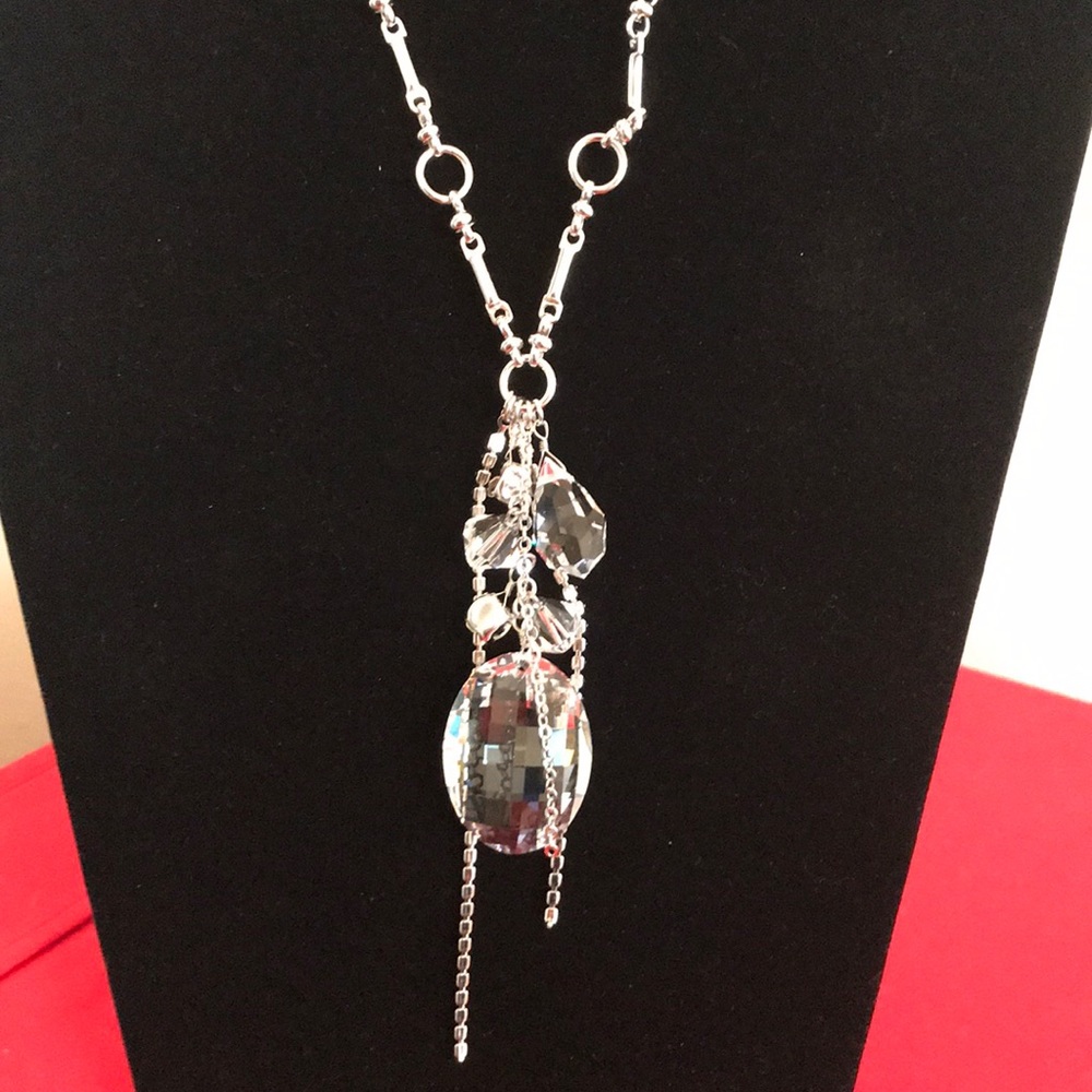 NWT crystal & charms necklace from Paris.